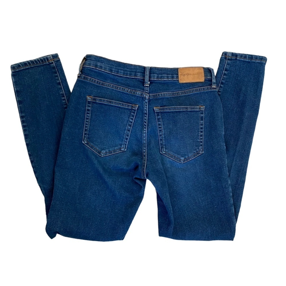 Everlane Mid Rise Indigo Wash Dark Blue Skinny Jeans Women’s 26